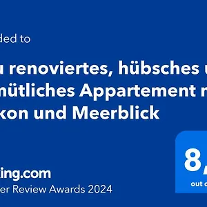  Apartamento Neu Renoviertes, Hübsches Und Gemütliches Mit Balkon Und Meerblick